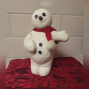 Rare Collectible Dept56 Billy Buttons Snowman Decor Large